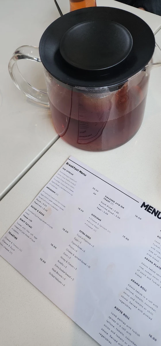 Menu, Project Turkish