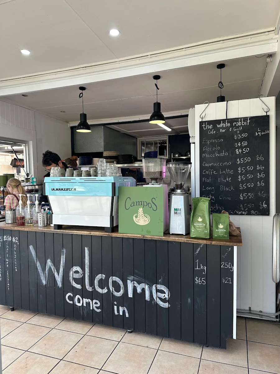 Menu, The White Rabbit Cafe, Bar and Grill