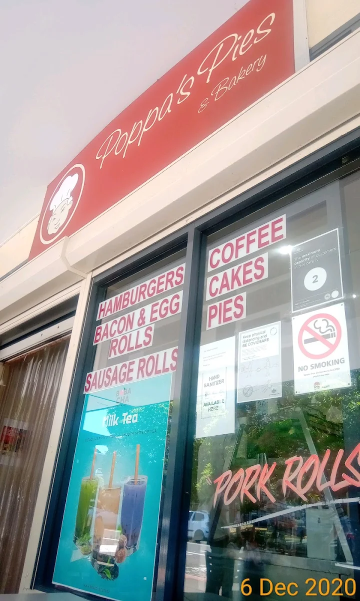 Menu, Poppa's Pies