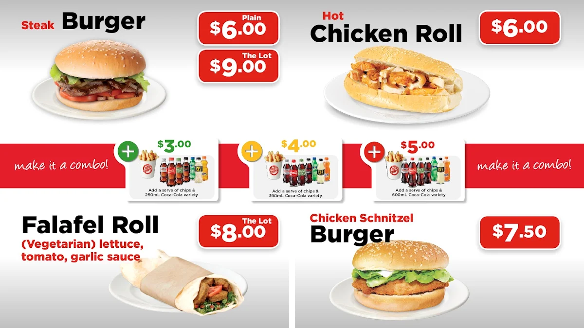 Menu, Marina Chicken and Seafood