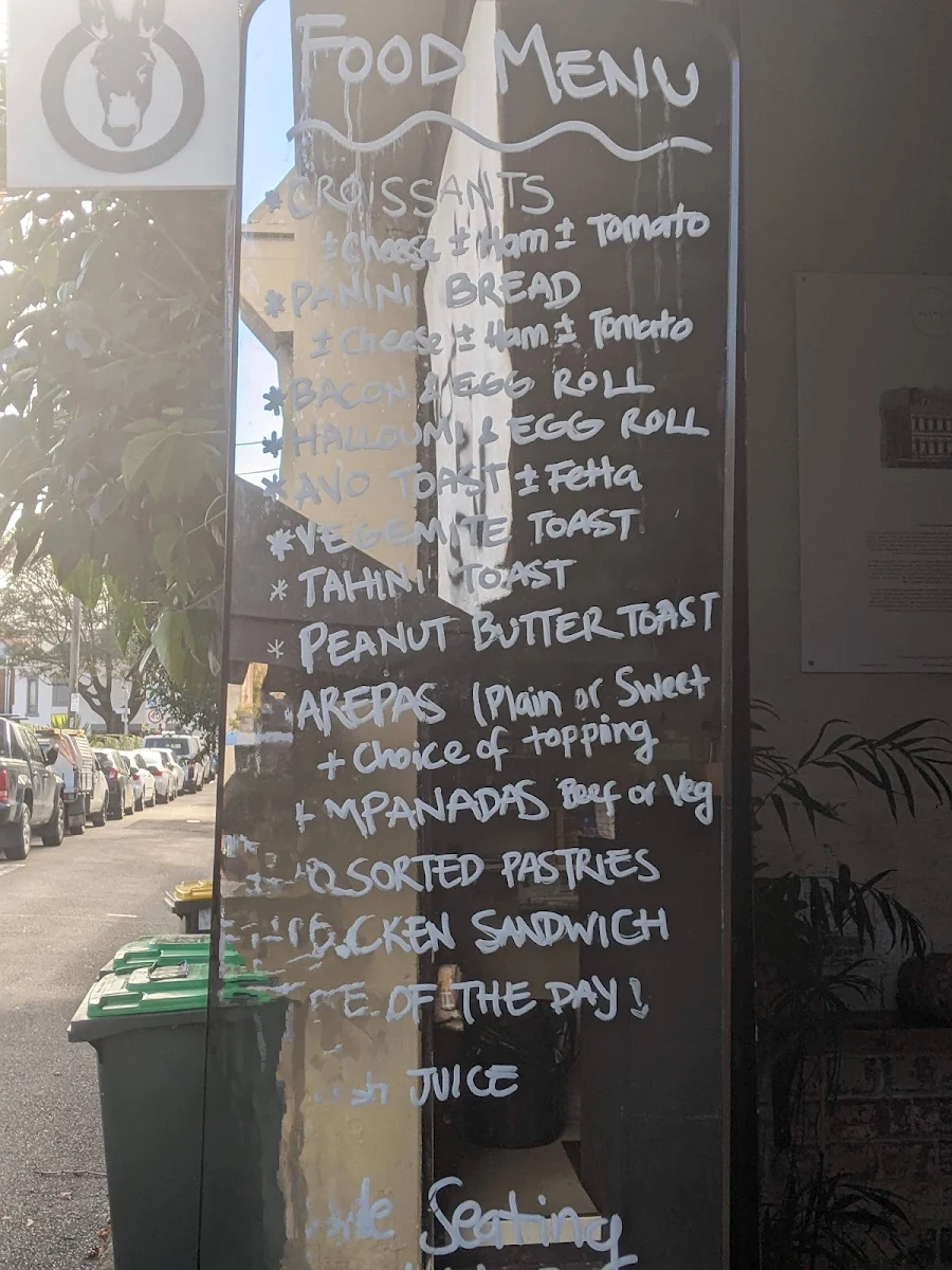 Menu, Wilson Cafe