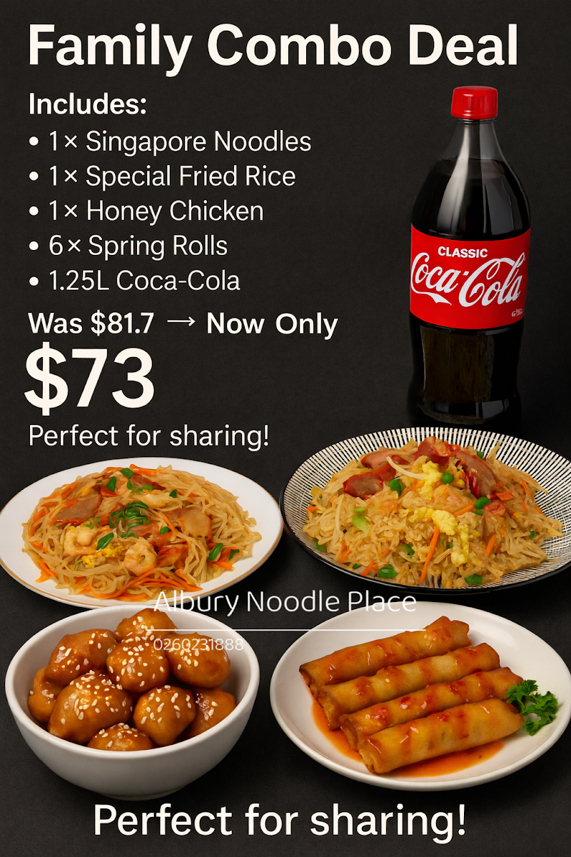 Menu, Noodle Place