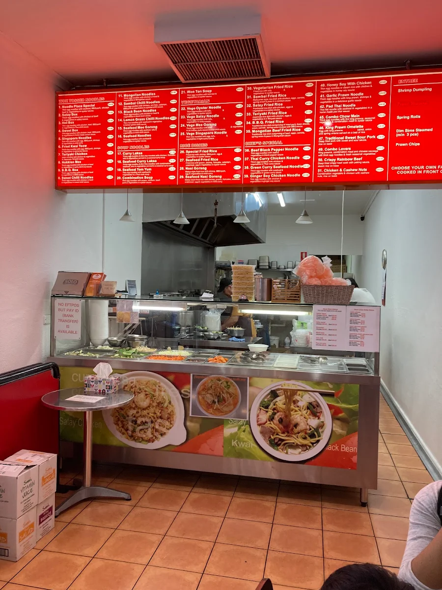 Menu, Noodle Place