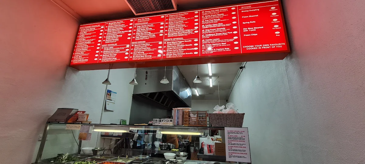 Menu, Noodle Place