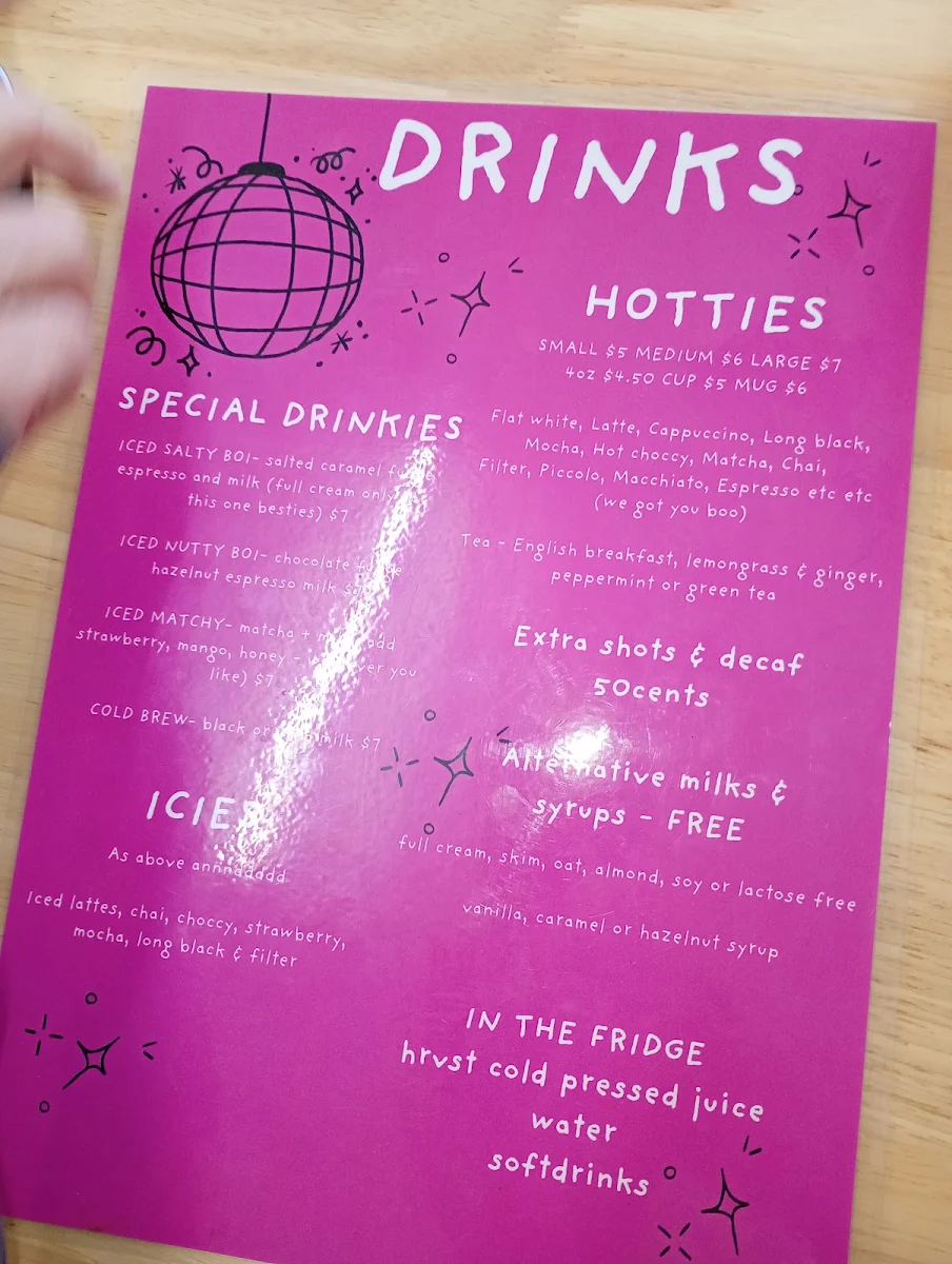 Menu, Heck Yes Coffee 4012