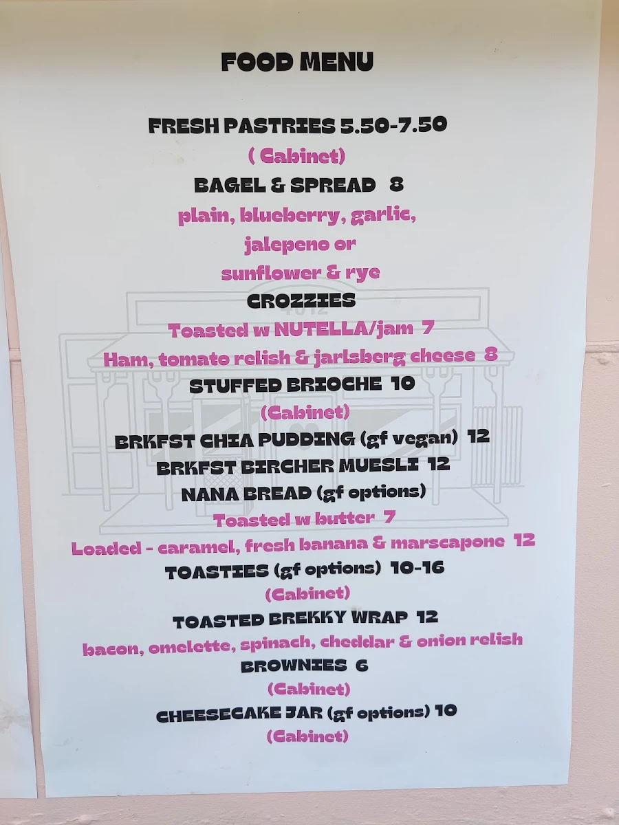 Menu, Heck Yes Coffee 4012