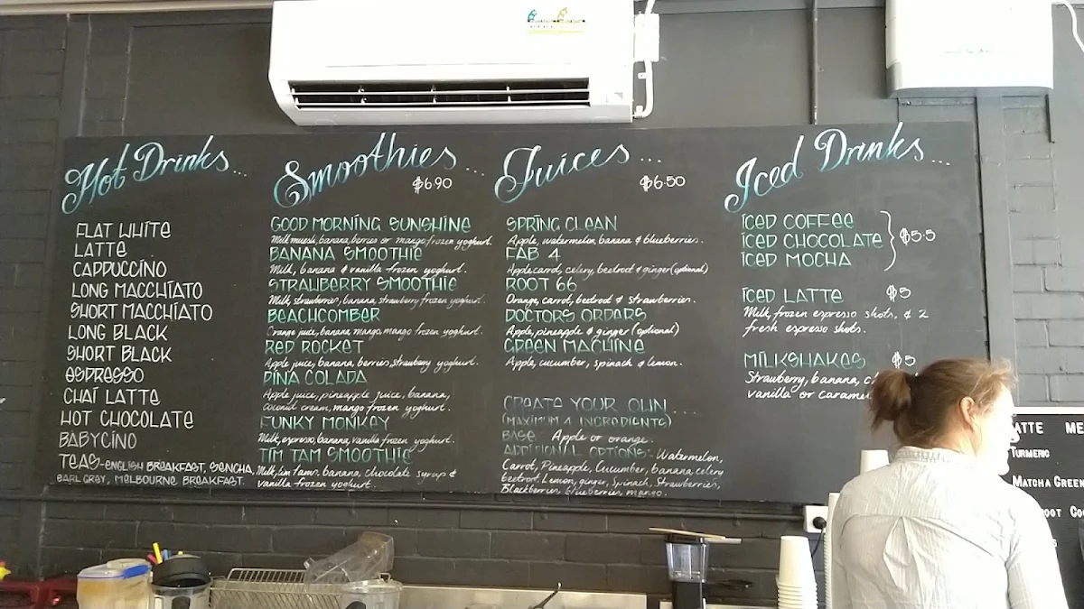 Menu, Bean Thru