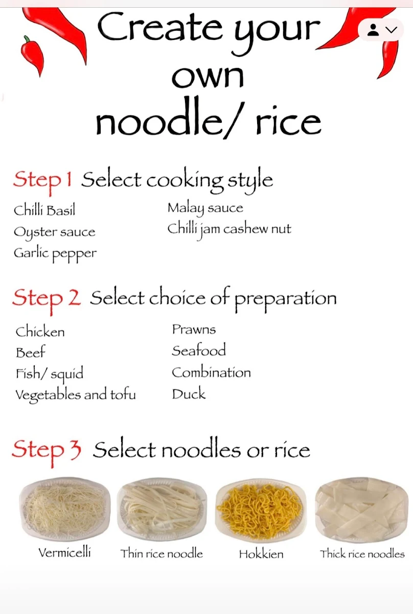Menu, @Thai Spice