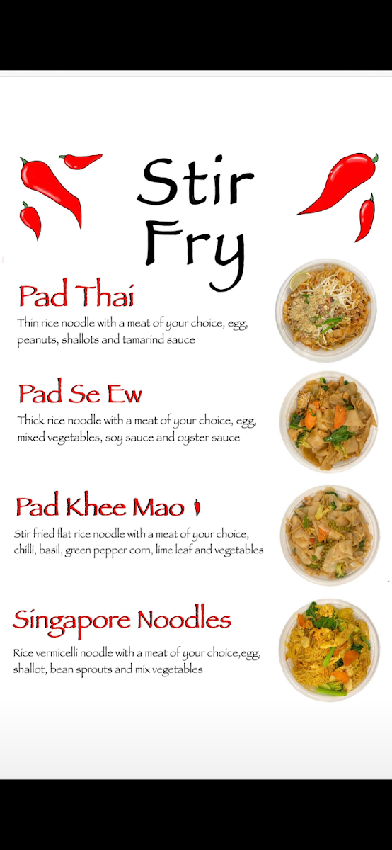 Menu, @Thai Spice
