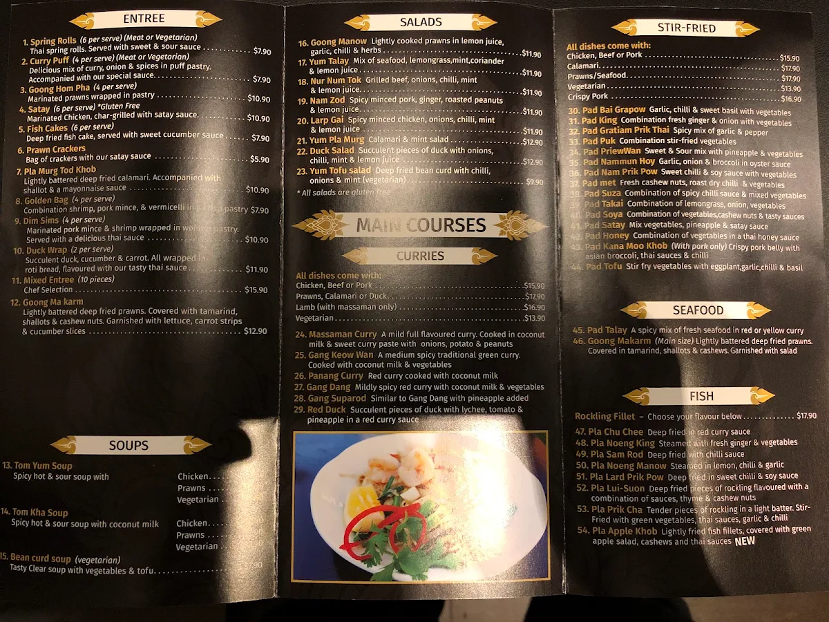 Menu, King & I
