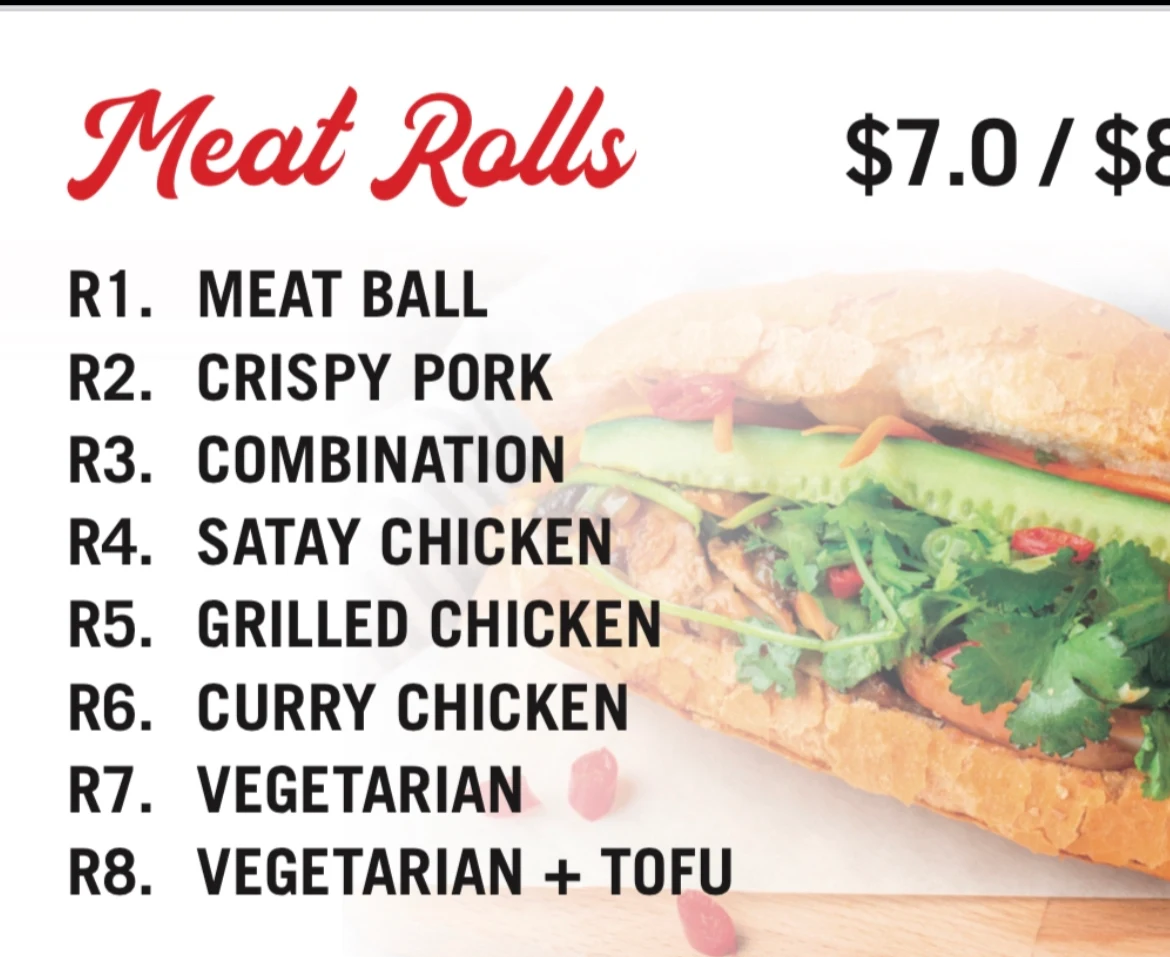 Menu, Vietnam Quickroll