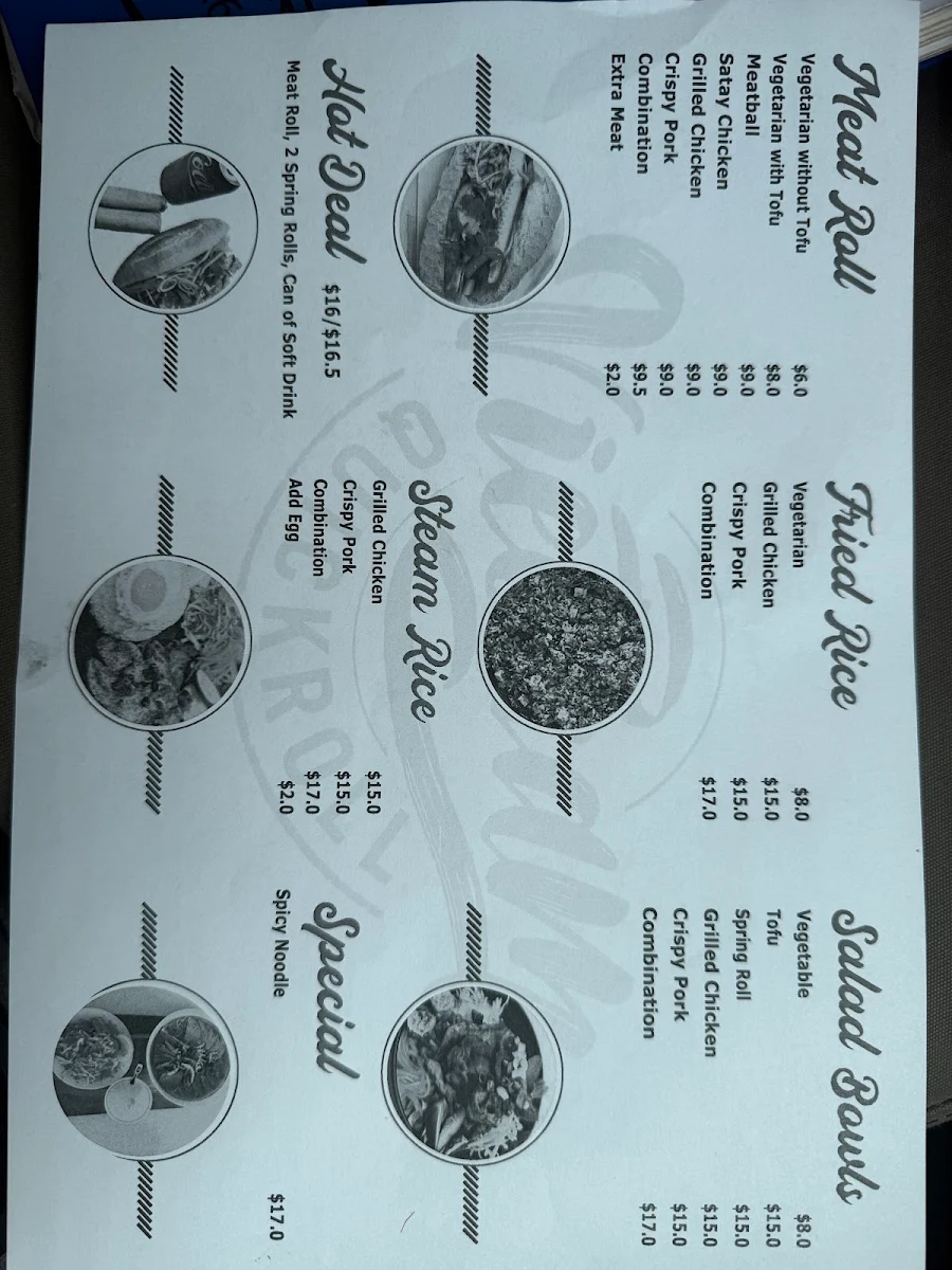 Menu, Vietnam Quickroll