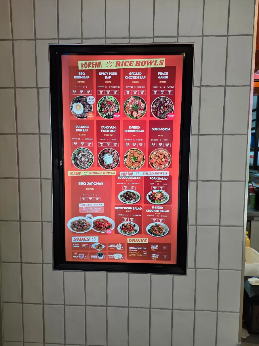 Menu, Bapboi Express (Valley Metro)
