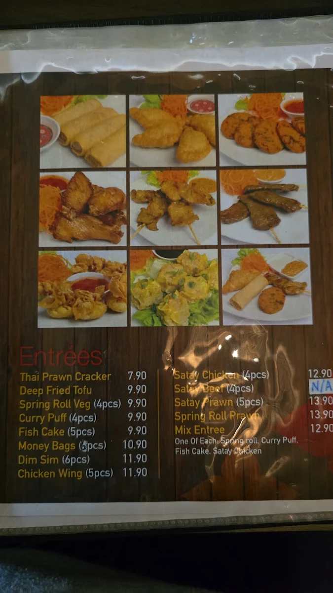 Menu, Thai Square