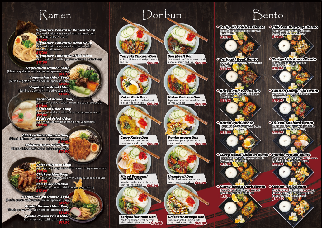Menu, Totem Sushi & Oyster