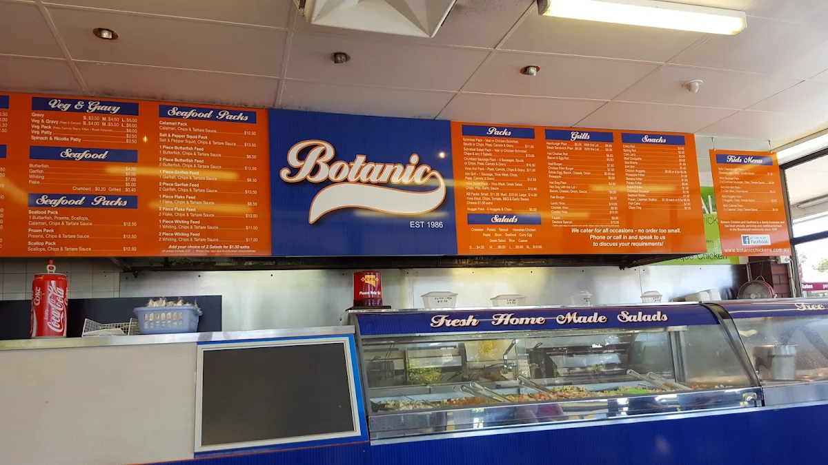 Menu, Botanic Chickens
