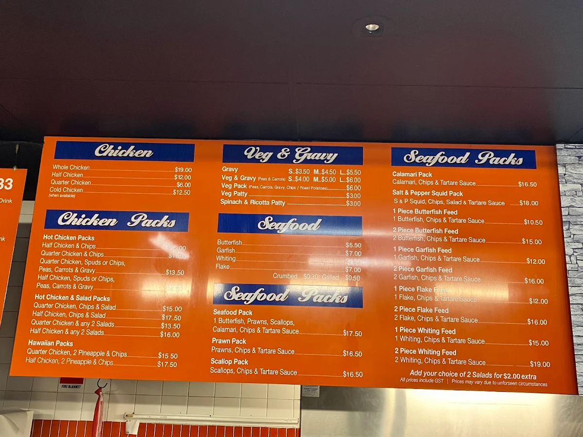 Menu, Botanic Chickens
