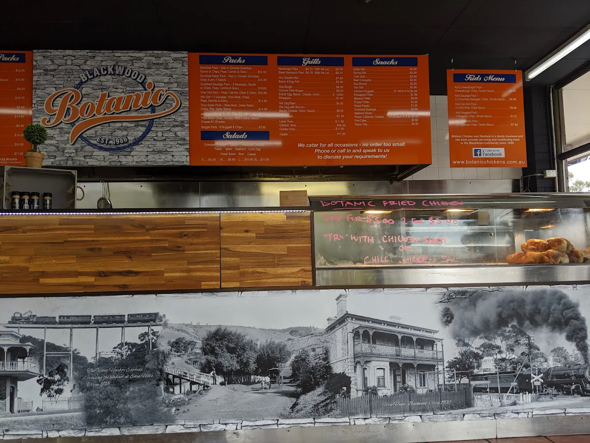 Menu, Botanic Chickens