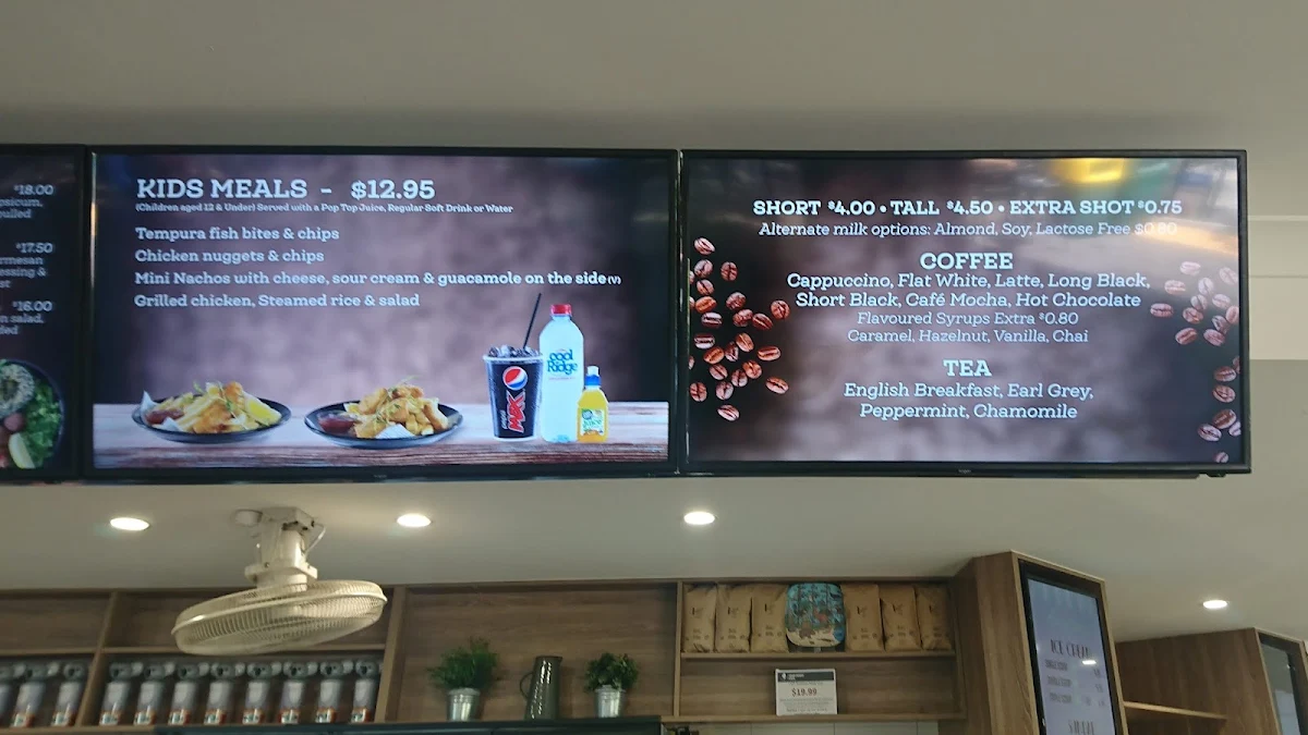Menu, Sanctuary Cafe