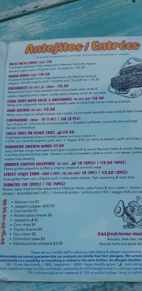 Menu, Hecho En Mexico