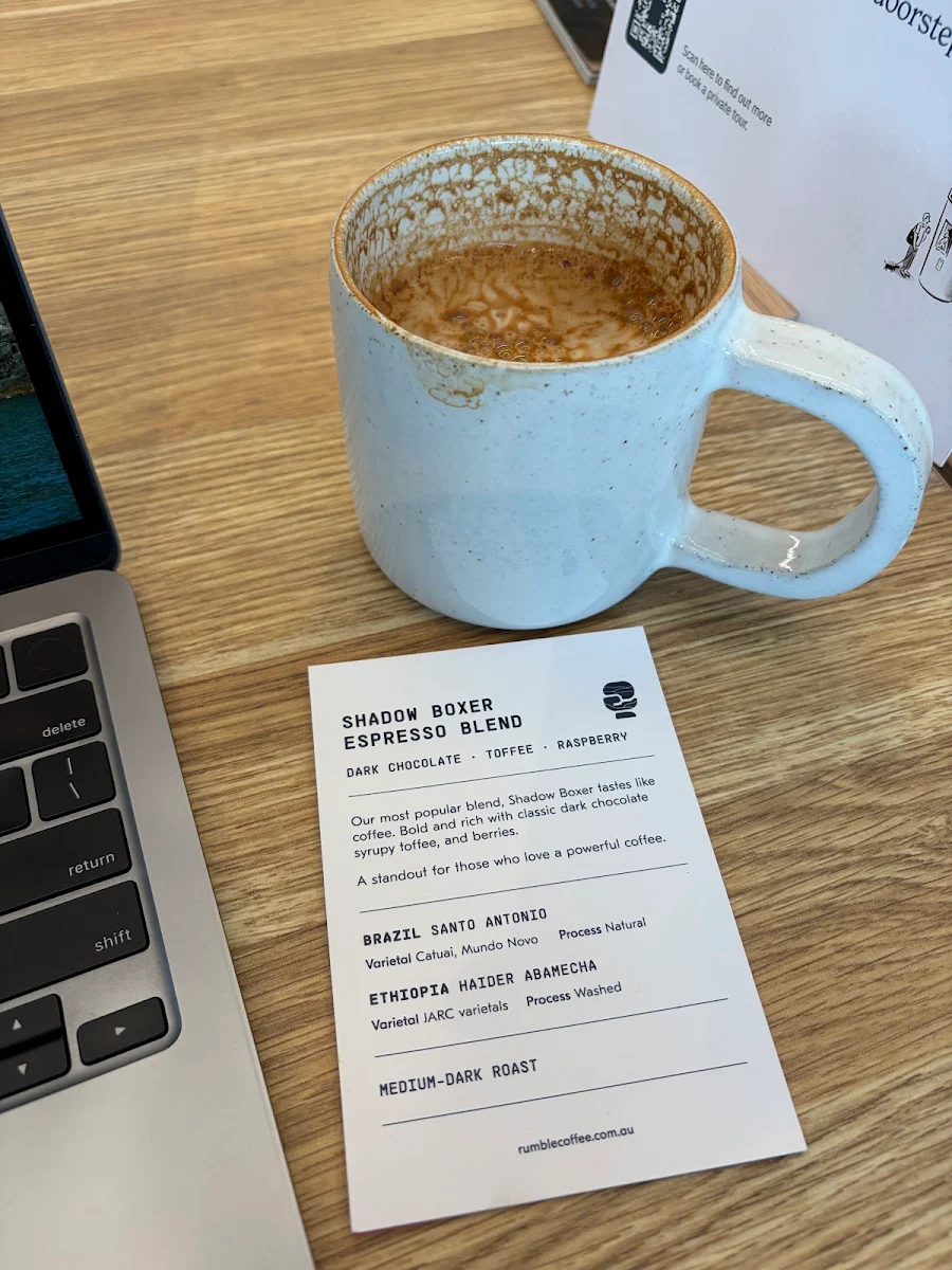 Menu, Rumble Coffee Roasters - Macaulay Road Espresso Bar