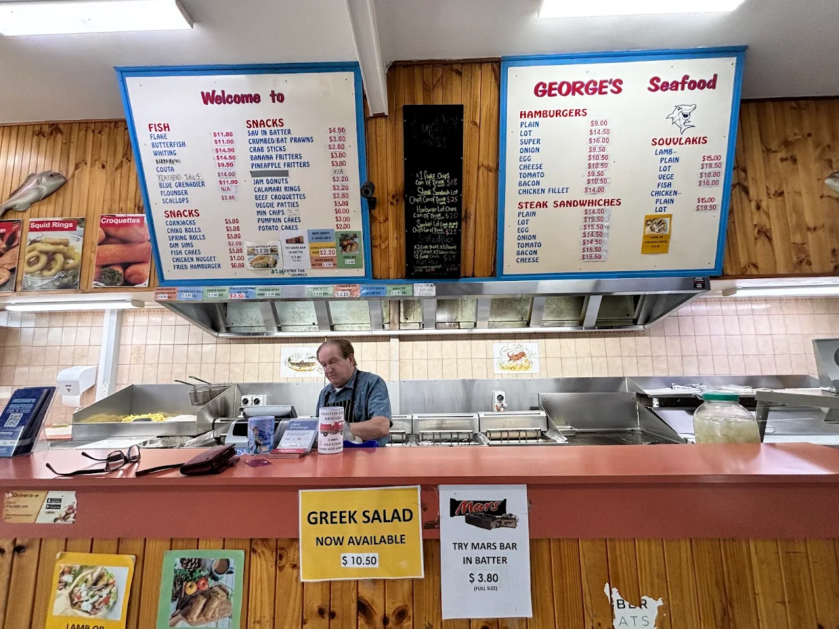 Menu, George's Seafood