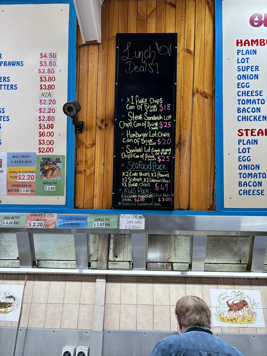 Menu, George's Seafood