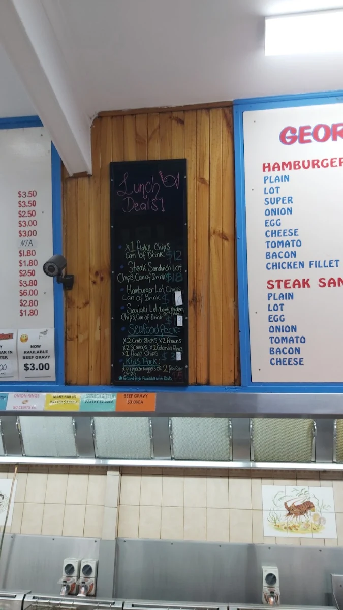 Menu, George's Seafood