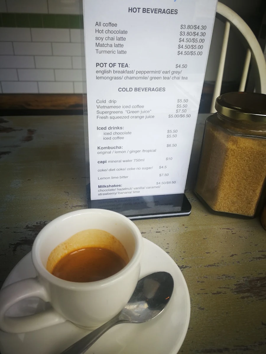 Menu, Coin Laundry Cafe