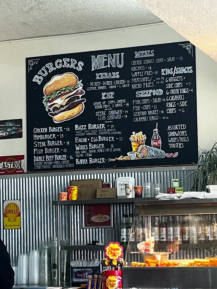 Menu, Sunkist Cafe