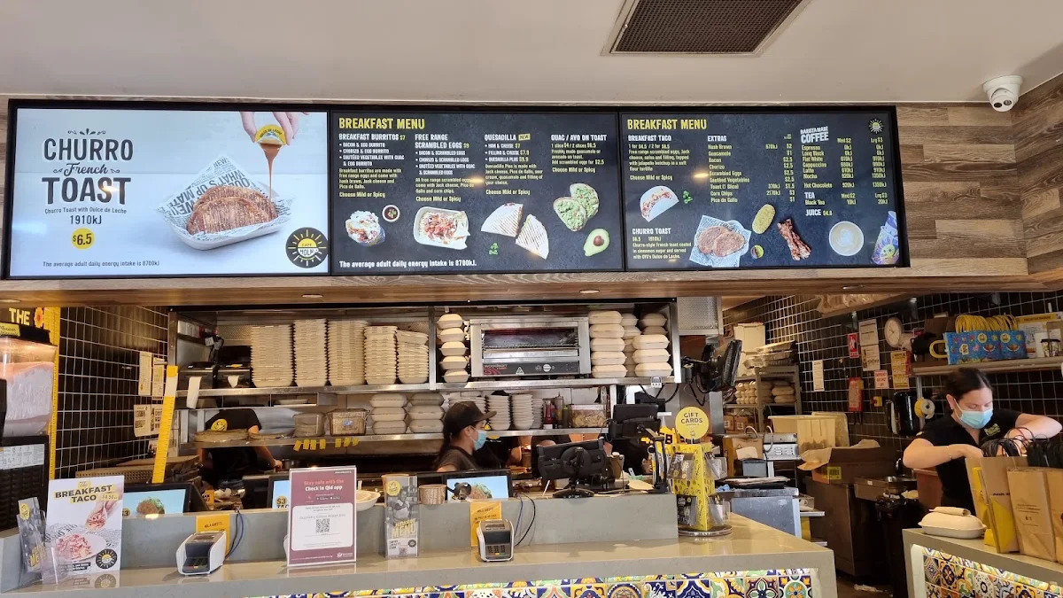 Menu, Guzman y Gomez - Bowen Hills