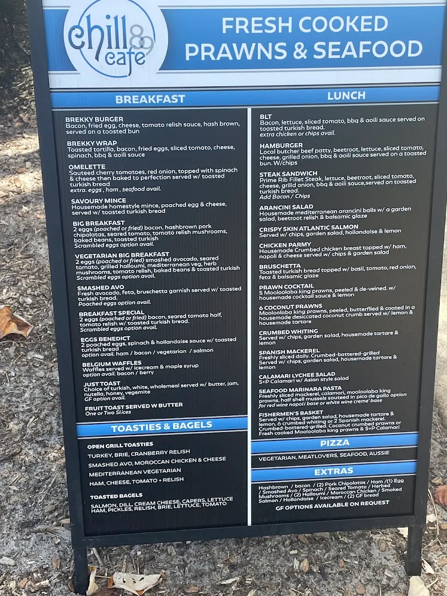 Menu, CHILL BISTRO.