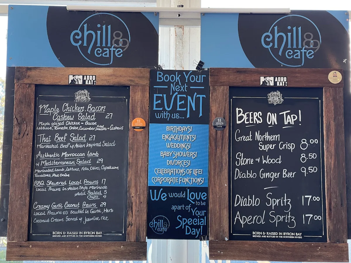 Menu, CHILL BISTRO.