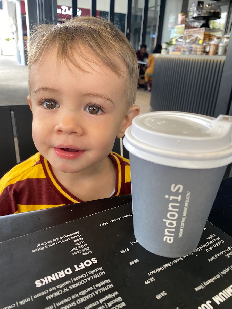 Menu, Andonis Cafe & Bar, Upper Coomera
