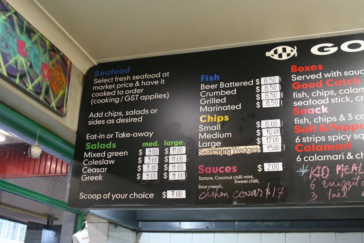 Menu, Good Catch Cafe PTY Ltd.