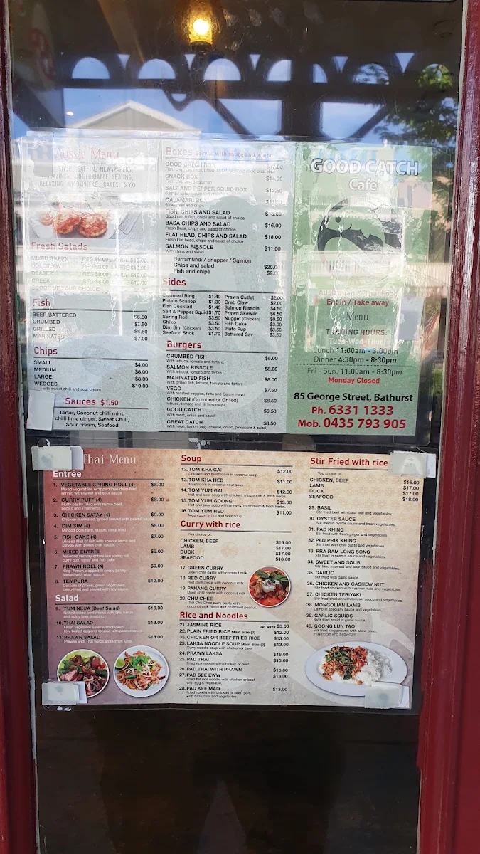 Menu, Good Catch Cafe PTY Ltd.