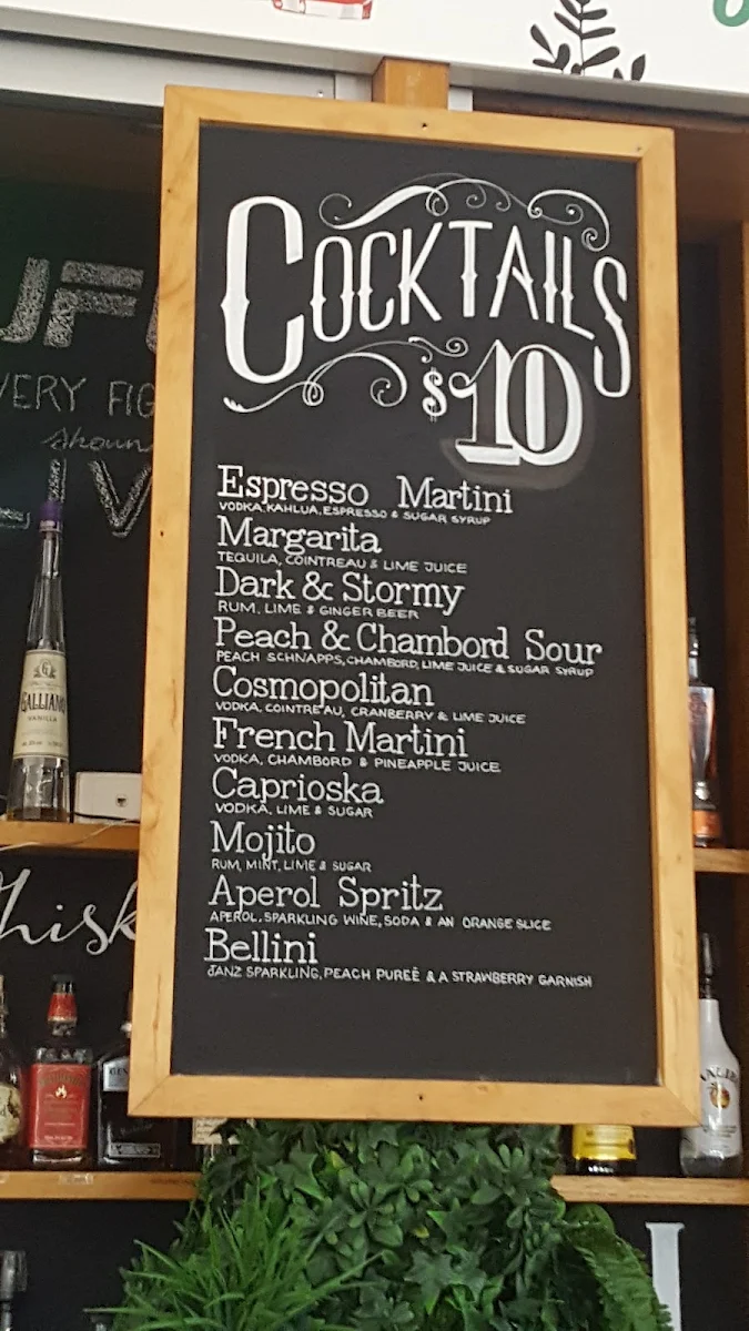 Menu, Shafston Hotel