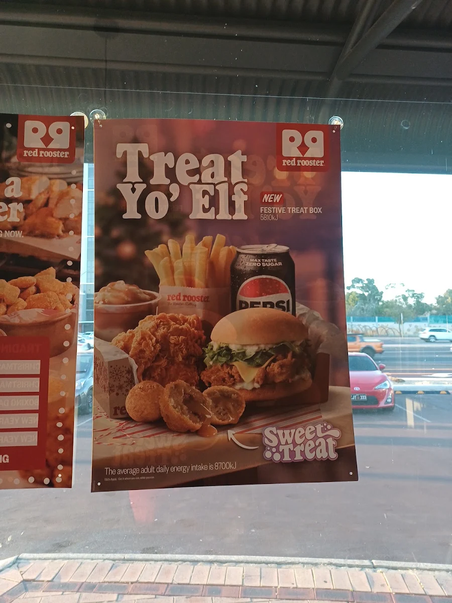 Menu, Red Rooster Rivervale