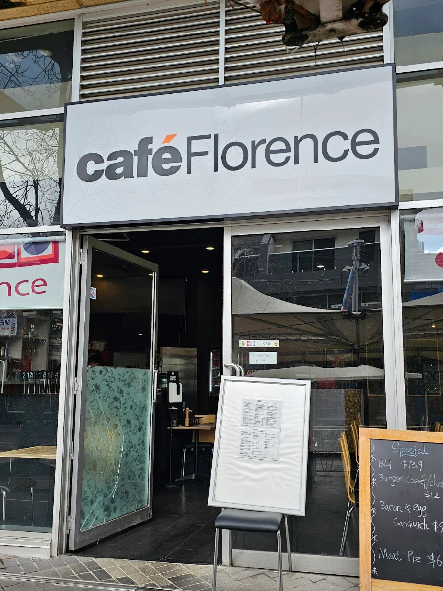 Menu, Cafe Florence