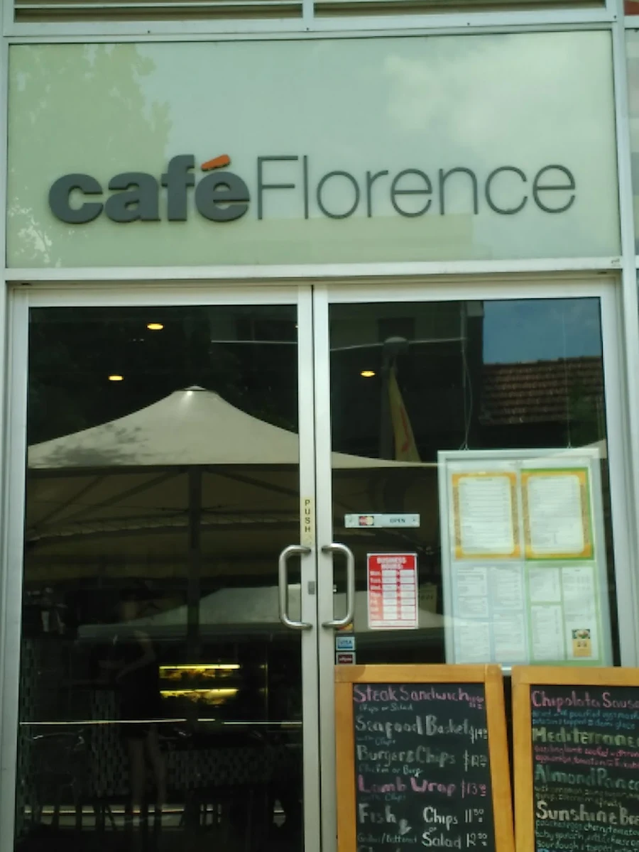 Menu, Cafe Florence