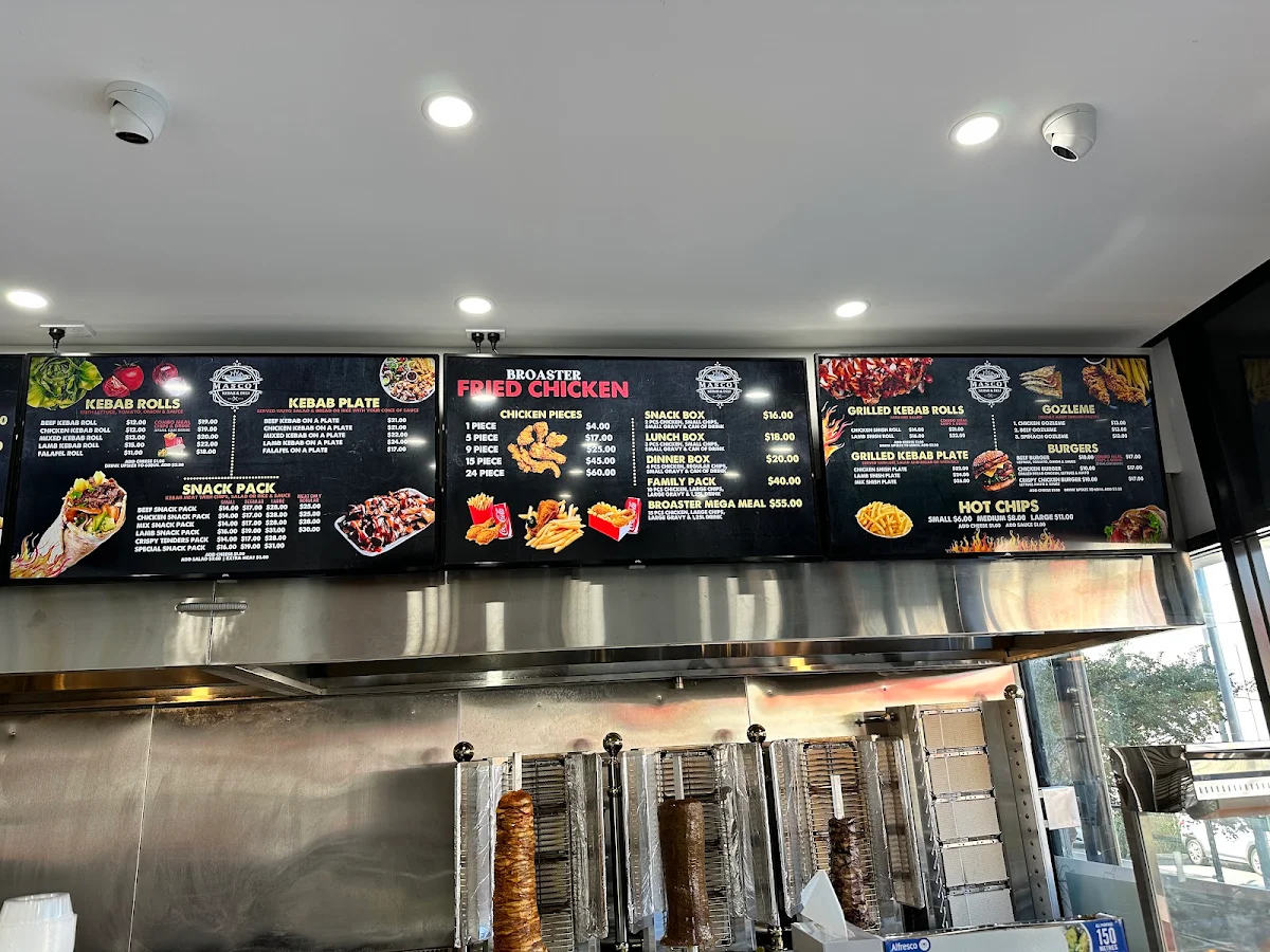 Menu, Top Kebabs One