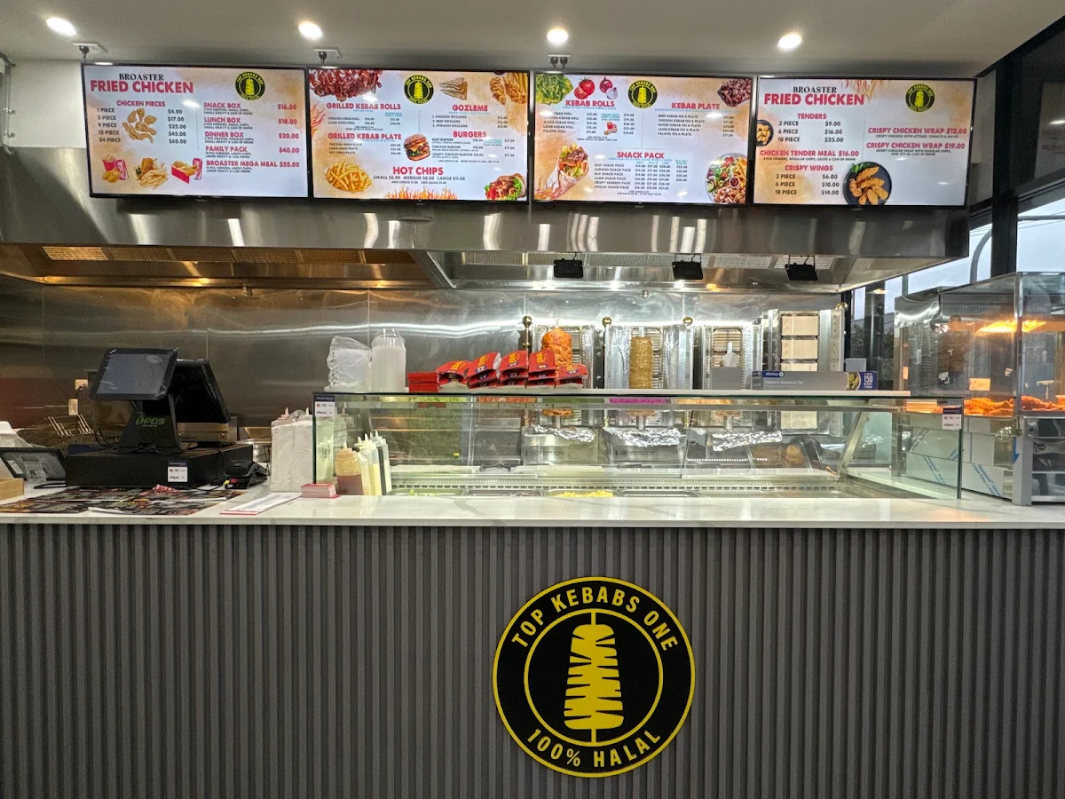 Menu, Top Kebabs One
