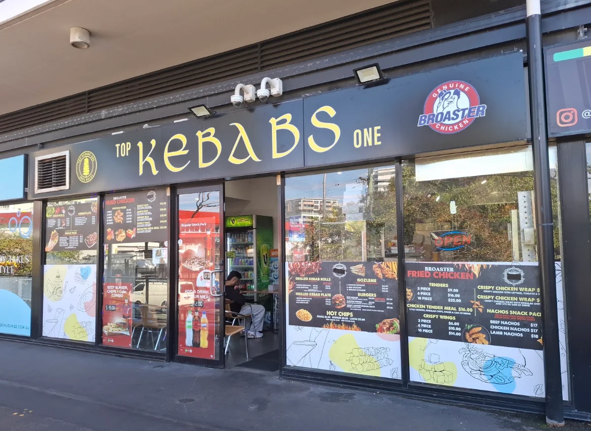 Menu, Top Kebabs One