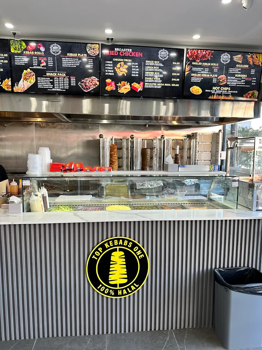 Menu, Top Kebabs One