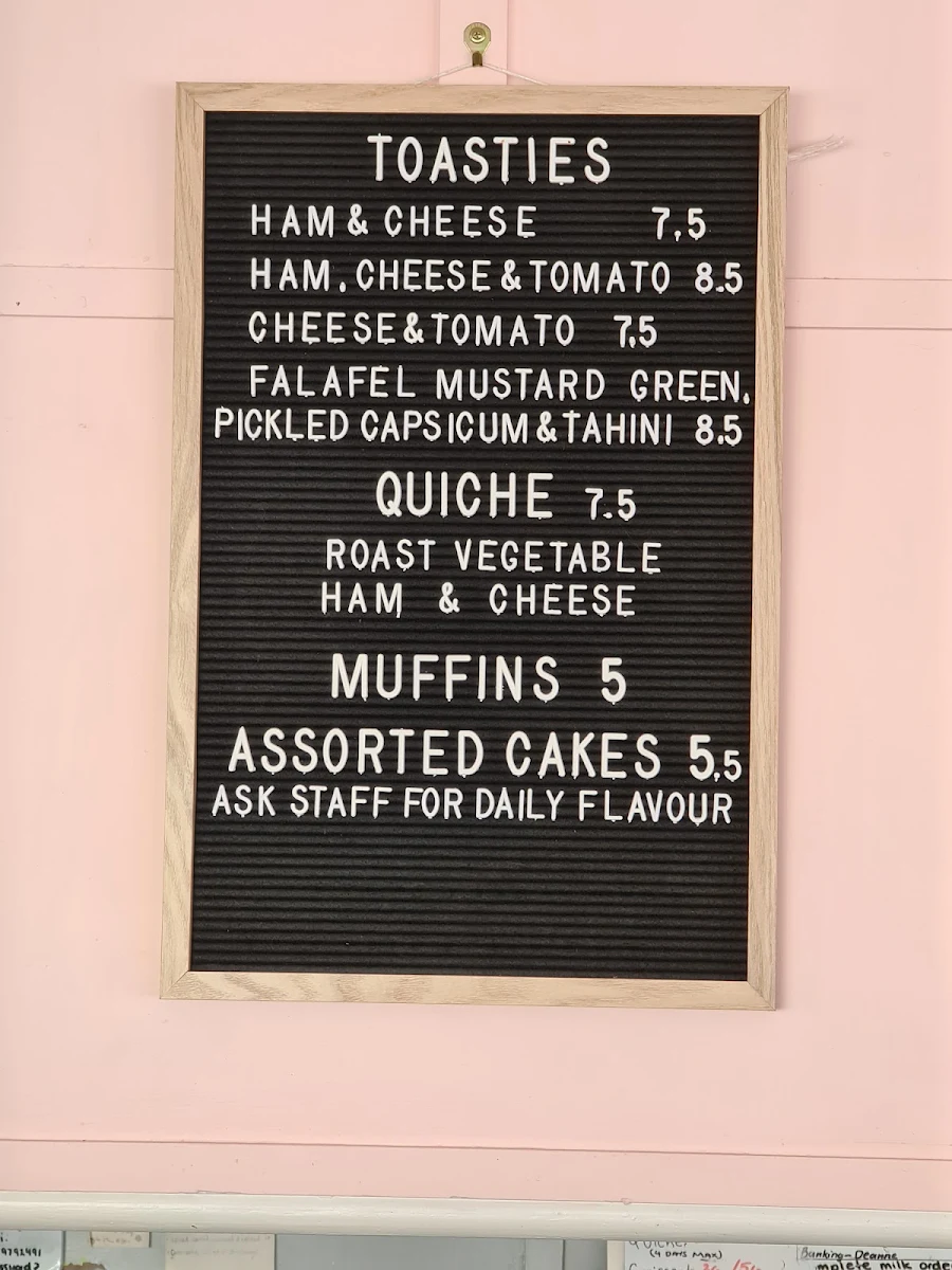 Menu, Riverview Deli and Cafe