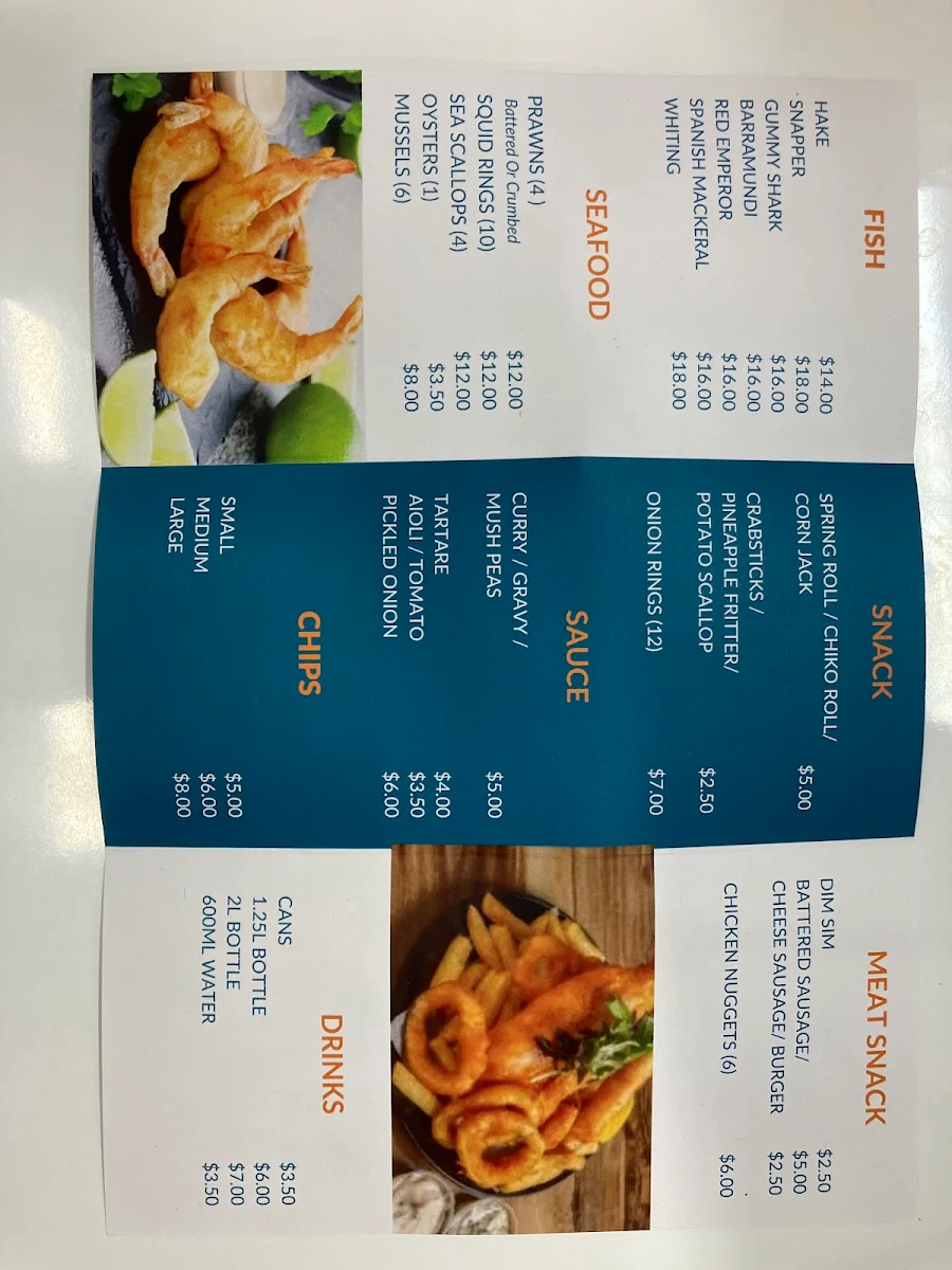 Menu, Captain D's
