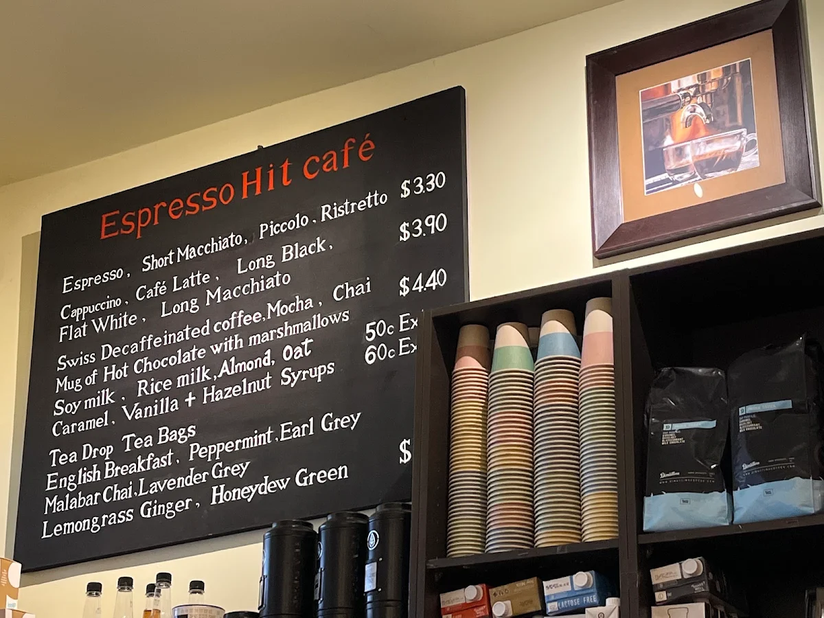 Menu, Espresso Hit