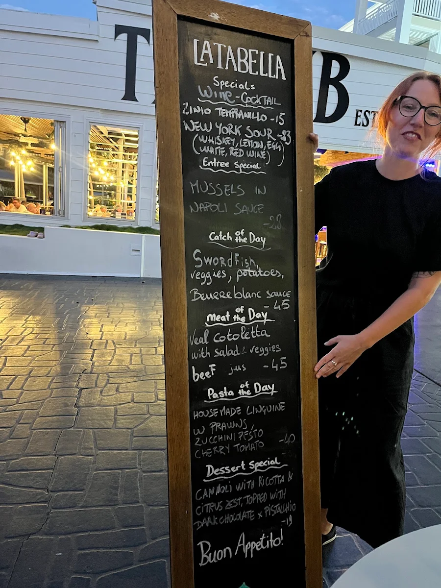Menu, La Tabella Italian