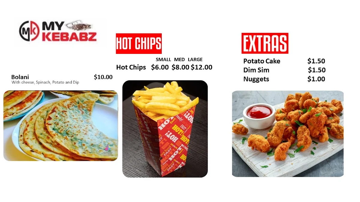Menu, My Kebabz