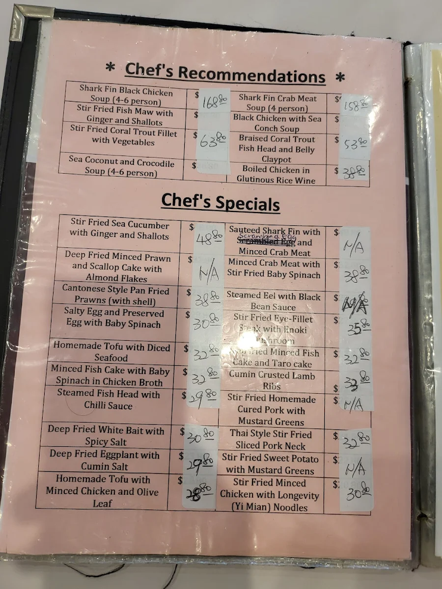 Menu, Chopstick Delight